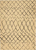 Nourison Grafix GRF04 Cream Black Area Rug 5'3'' X 7'3''