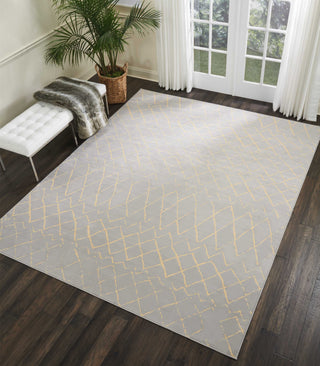 Nourison Grafix GRF04 Grey Area Rug Room Image Feature