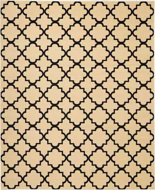 Nourison Grafix GRF08 Cream Black Area Rug Main Image