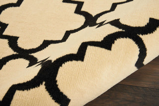 Nourison Grafix GRF08 Cream Black Area Rug Detail Image