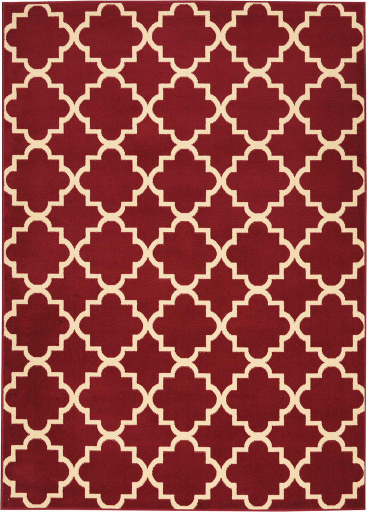 Nourison Grafix GRF08 Red Area Rug 5'3'' X 7'3''