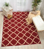 Nourison Grafix GRF08 Red Area Rug Room Image Feature