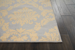 Nourison Grafix GRF11 Grey Area Rug Corner Image