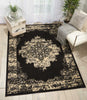 Nourison Grafix GRF14 Black Area Rug Room Image