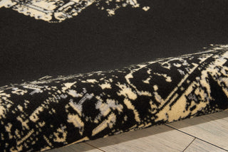 Nourison Grafix GRF14 Black Area Rug Detail Image