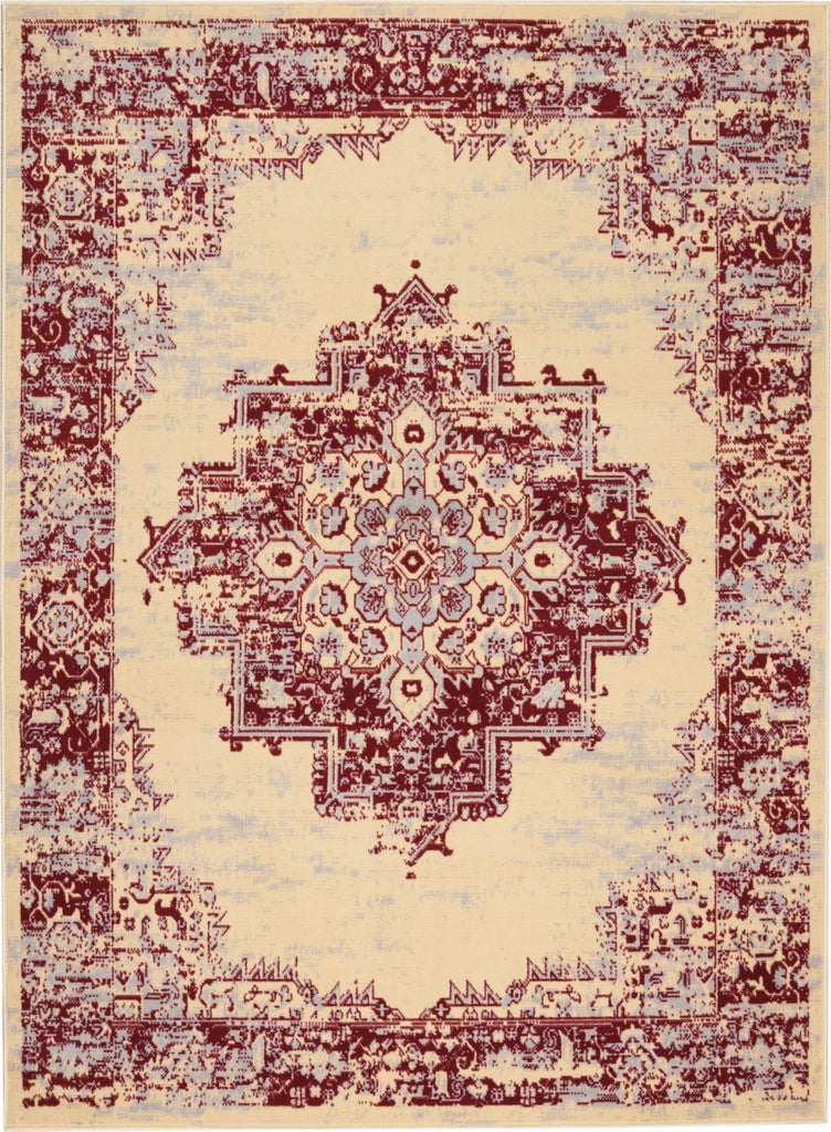 Nourison Grafix GRF14 Cream Red Area Rug main image