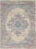 Nourison Grafix GRF14 Ivory/Pink Area Rug Room Image Feature