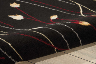 Nourison Grafix GRF15 Black Area Rug Detail Image