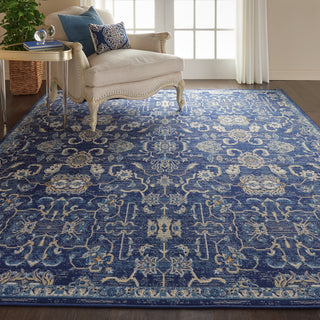 Nourison Grafix GRF24 Navy Area Rug Room Scene 4