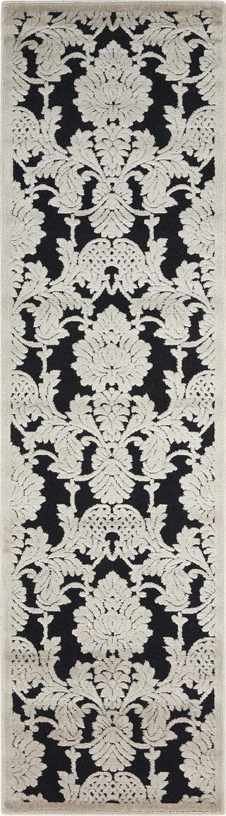 Nourison Graphic Illusions GIL03 Black Area Rug 2'3'' X 8' Runner