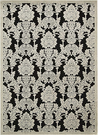 Nourison Graphic Illusions GIL03 Black Area Rug Main Image