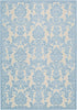 Nourison Graphic Illusions GIL03 Ivory/Light Blue Area Rug 5'3'' X 7'5''
