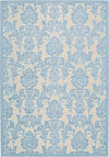 Nourison Graphic Illusions GIL03 Ivory/Light Blue Area Rug 5'3'' X 7'5''