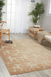 Nourison Graphic Illusions GIL03 Light Gold Area Rug Room Image Feature