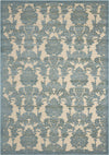 Nourison Graphic Illusions GIL03 Teal Area Rug 5'3'' X 7'5''