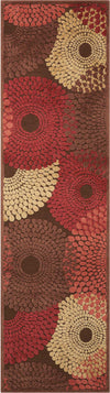 Nourison Graphic Illusions GIL04 Brown Area Rug 2'3'' X 8' Runner