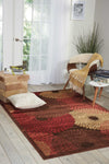 Nourison Graphic Illusions GIL04 Brown Area Rug Room Image