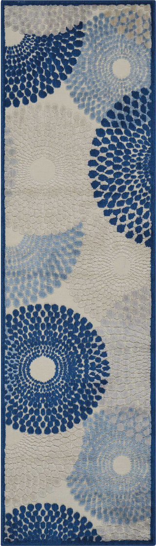 Nourison Graphic Illusions GIL04 Ivory/Blue Area Rug