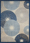 Nourison Graphic Illusions GIL04 Ivory/Blue Area Rug 
