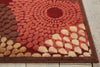 Nourison Graphic Illusions GIL04 Red Area Rug Detail Image