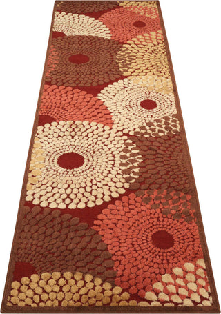 Nourison Graphic Illusions GIL04 Red Area Rug Runner Image