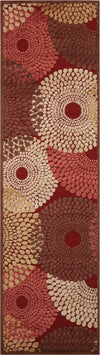 Nourison Graphic Illusions GIL04 Red Area Rug 2'3'' X 8' Runner