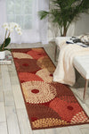Nourison Graphic Illusions GIL04 Red Area Rug Room Image