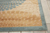 Nourison Graphic Illusions GIL04 Teal Area Rug Detail Image
