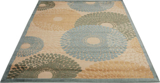 Nourison Graphic Illusions GIL04 Teal Area Rug Main Image