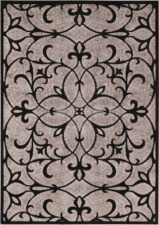 Nourison Graphic Illusions GIL05 Black Area Rug Main Image