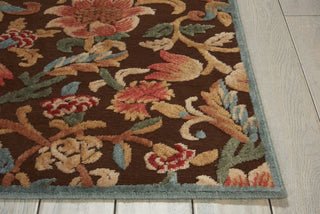 Nourison Graphic Illusions GIL06 Brown Area Rug Detail Image