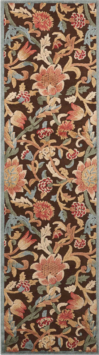 Nourison Graphic Illusions GIL06 Brown Area Rug Runner Image