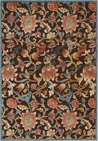 Nourison Graphic Illusions GIL06 Brown Area Rug Main Image