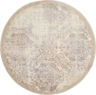 Nourison Graphic Illusions GIL09 Ivory Area Rug Round