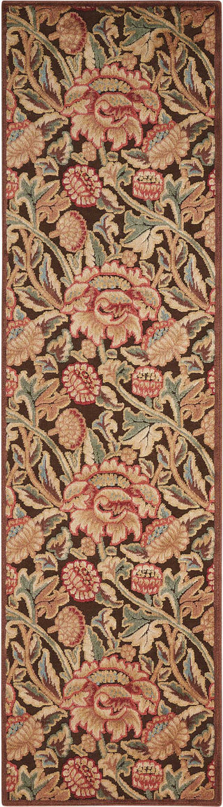 Nourison Graphic Illusions GIL10 Brown Area Rug 2'3'' X 8' Runner