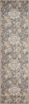 Nourison Graphic Illusions GIL10 Grey Area Rug 2'3'' X 8' Runner