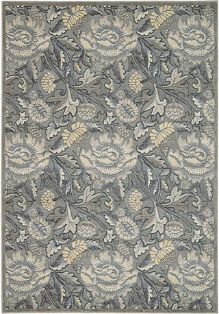 Nourison Graphic Illusions GIL10 Grey Area Rug Main Image