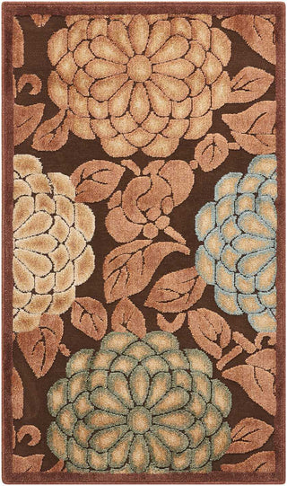 Nourison Graphic Illusions GIL13 Brown Area Rug 