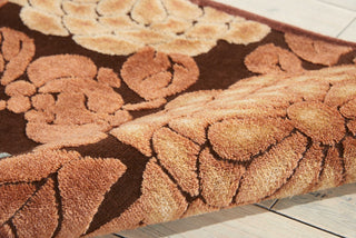 Nourison Graphic Illusions GIL13 Brown Area Rug Detail Image