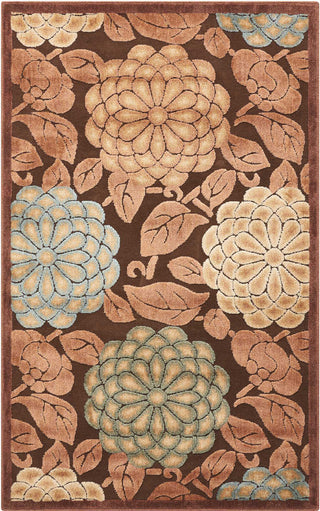 Nourison Graphic Illusions GIL13 Brown Area Rug 