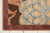 Nourison Graphic Illusions GIL13 Brown Area Rug Corner Image