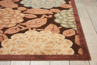 Nourison Graphic Illusions GIL13 Brown Area Rug Detail Image