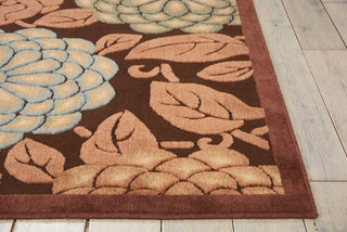 Nourison Graphic Illusions GIL13 Brown Area Rug Detail Image