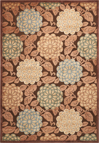 Nourison Graphic Illusions GIL13 Brown Area Rug Main Image