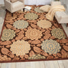 Nourison Graphic Illusions GIL13 Brown Area Rug Room Image