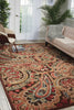 Nourison Graphic Illusions GIL14 Multicolor Area Rug Room Image Feature