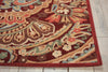 Nourison Graphic Illusions GIL14 Red Area Rug Detail Image