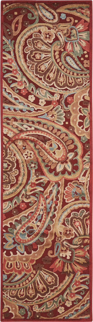 Nourison Graphic Illusions GIL14 Red Area Rug