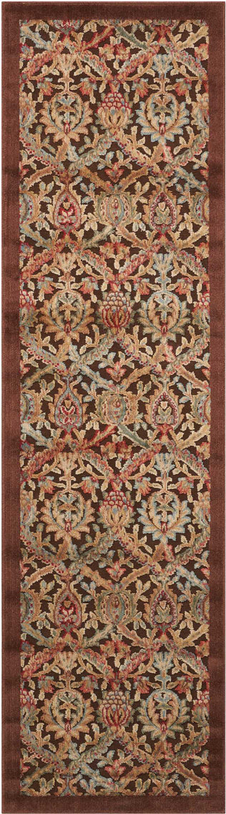 Nourison Graphic Illusions GIL15 Chocolate Area Rug