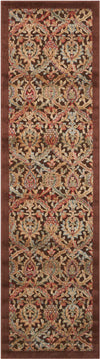 Nourison Graphic Illusions GIL15 Chocolate Area Rug 2'3'' X 8' Runner
